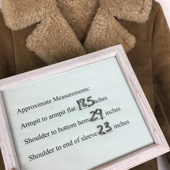 Vintage Women’s Shearling Coat Genuine Suede Leather Penny Lane Style Western - Picture 15 of 17